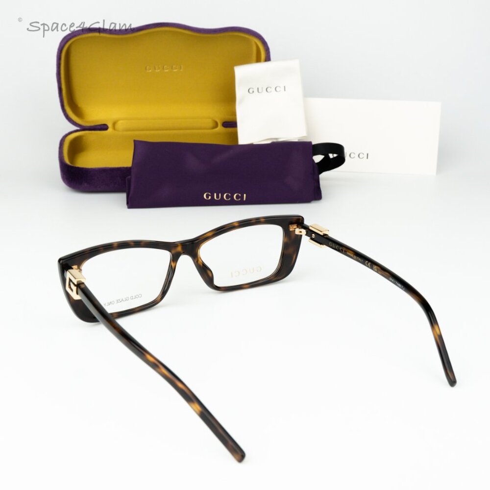 Gucci Women Eyeglasses Havana Demo Cat Eye GG1682O 003 BRAND NEW - Picture 7 of 9